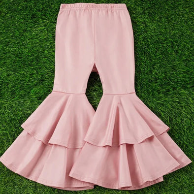 Faux Leather Bell Bottoms *DUSTY PINK