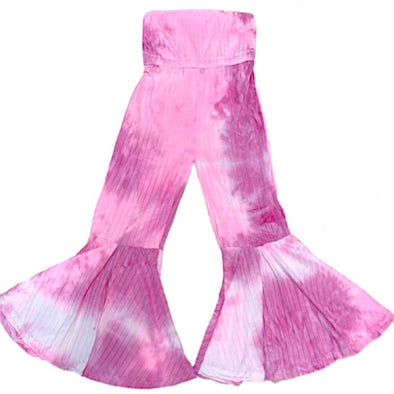 Pink Tie Dye Bell Romper